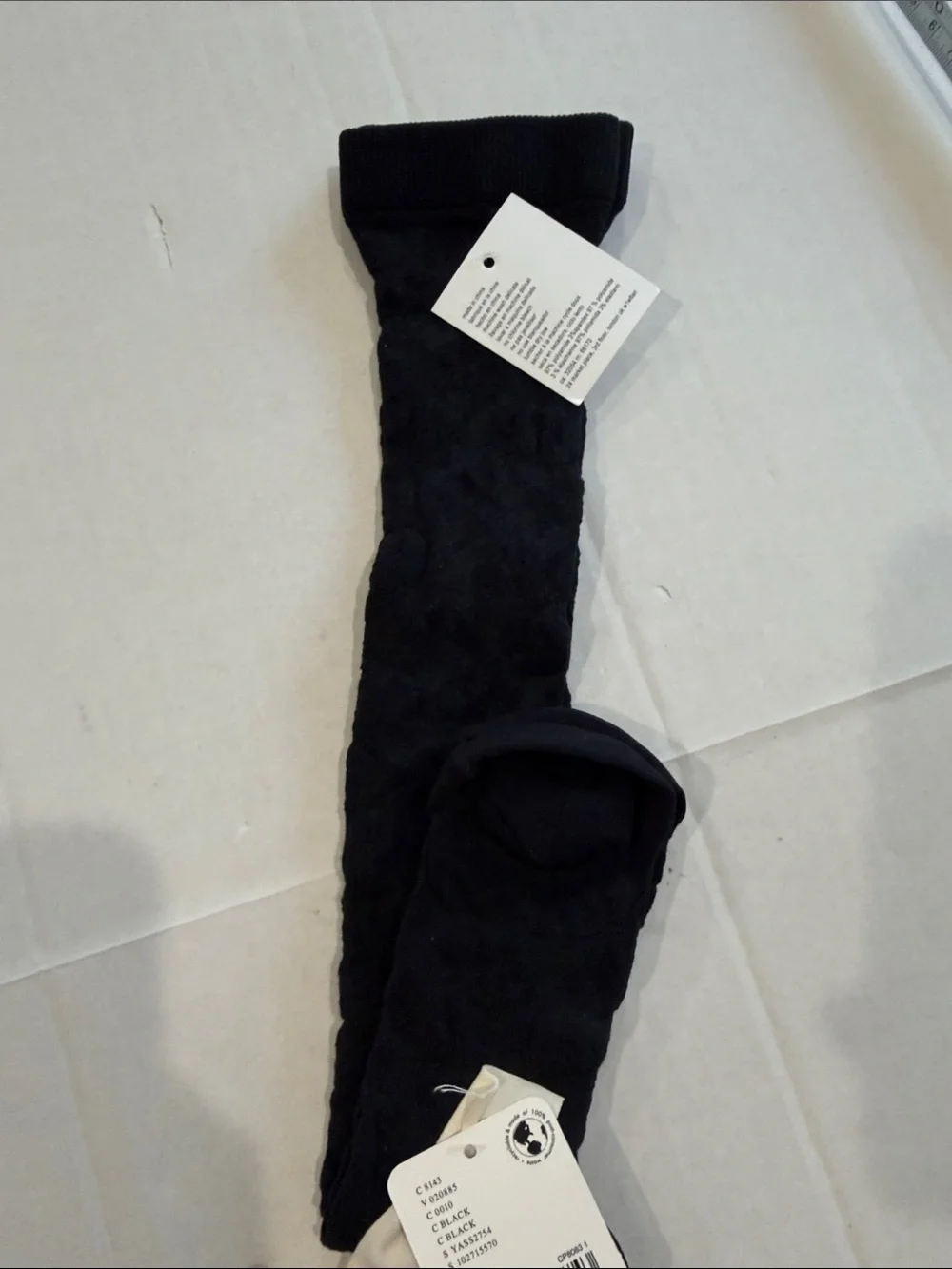 Free People Black lace knee high socks